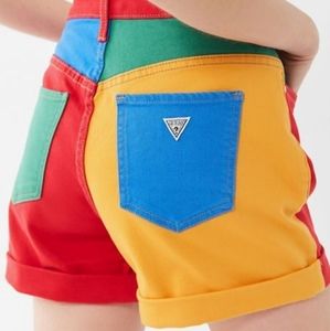 Guess x J Balvin Color Block Shorts